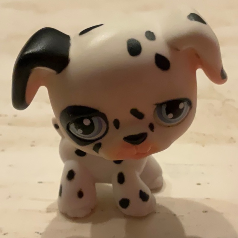 Littlest Pet Shop Dalmatian Dog LPS 44 Toy Pup Puppy